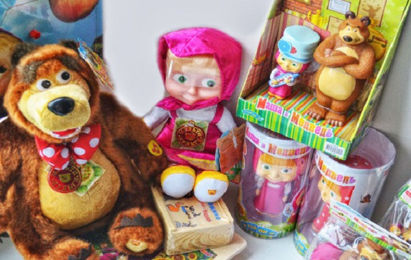 masha e orso giocattoli