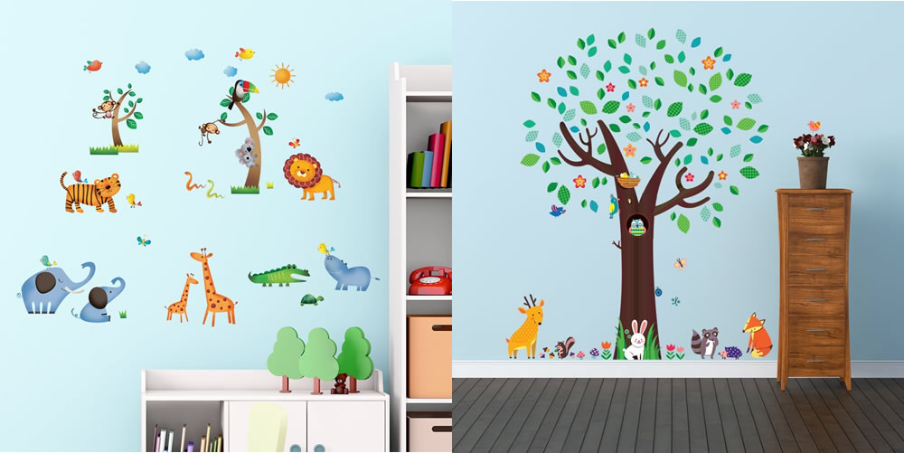 Adesivi murali bambini: 15 stickers per la cameretta dei sogni ... Wall stickers per bambini