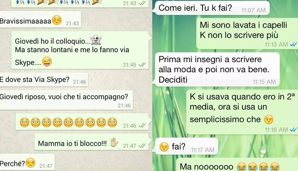 Whatsapp Piu Di Messaggi Pazzi Dei Genitori Fotogallery