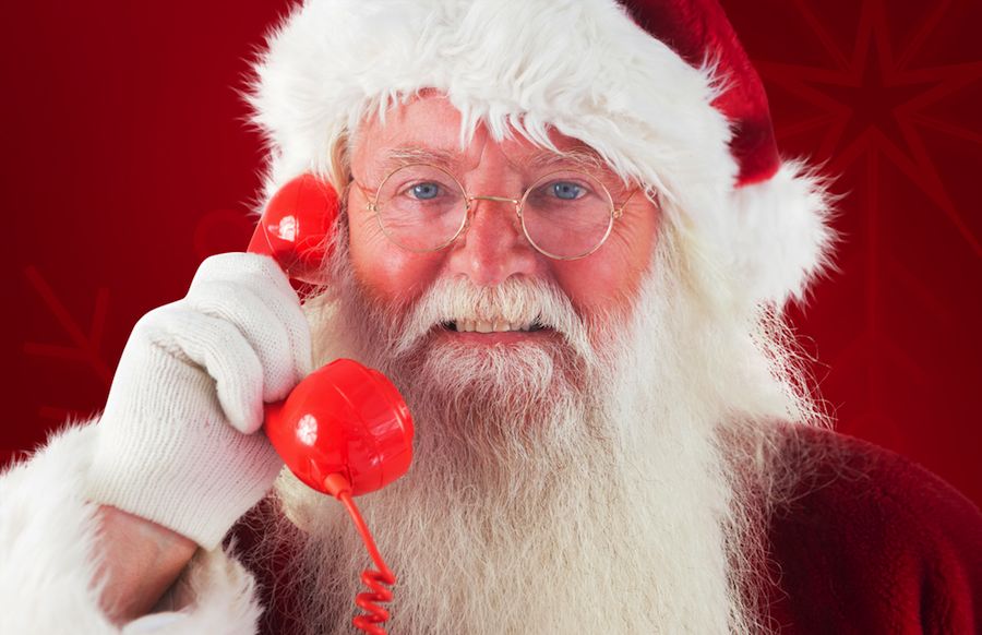 ricevere una telefonata da babbo natale