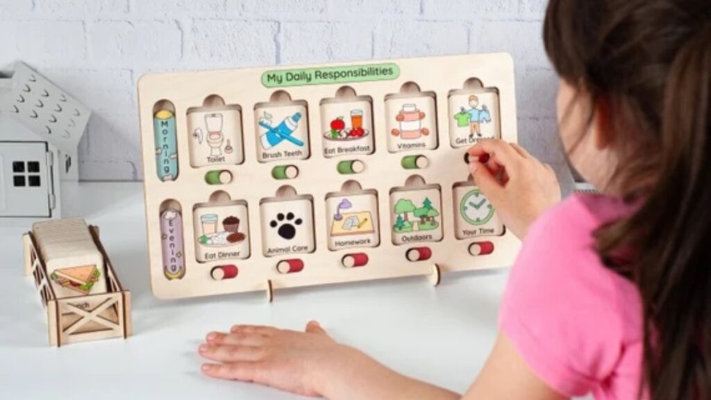 tabella lavoretti domestici Montessori