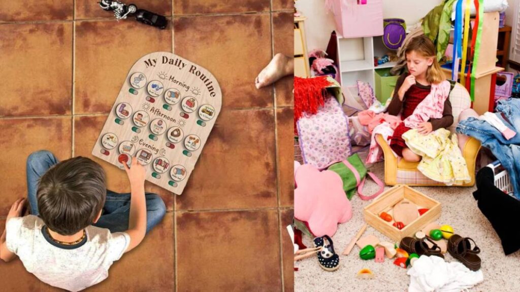 tabella lavoretti domestici Montessori